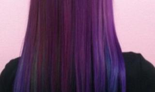 头发底色是橙色怎么染葡萄紫 葡萄紫头发图片